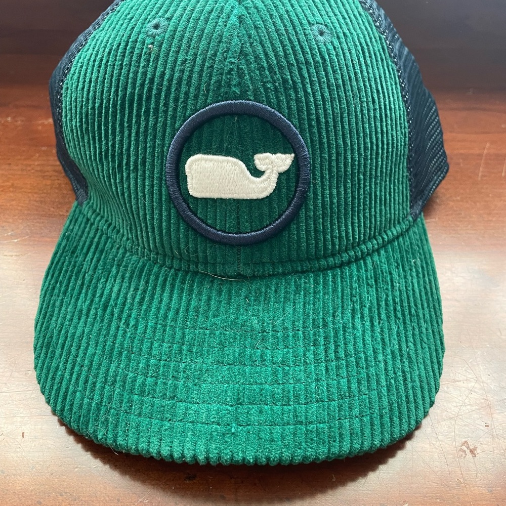 Green Vineyard Vines Corduroy Kids Cap